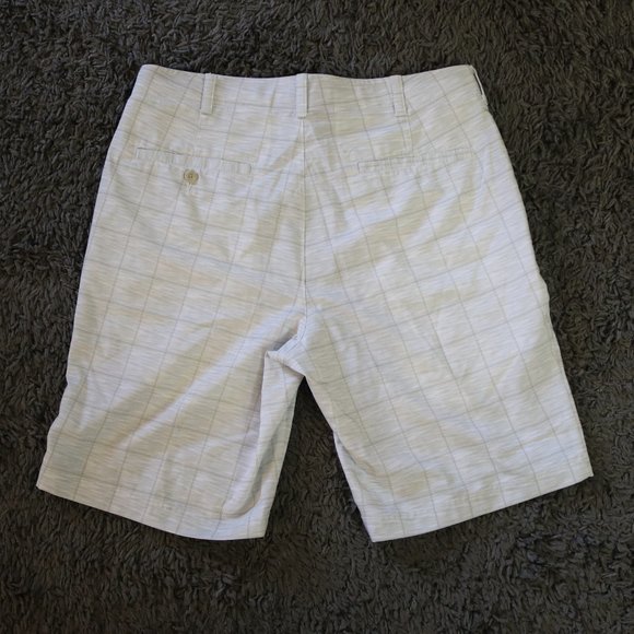 Golf Shorts Mens White Plaid 34 Waist Ben Hogan Golfing Golfer - Picture 2 of 5